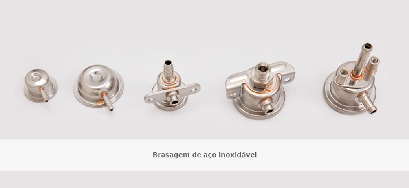 Brasagem de aço inox